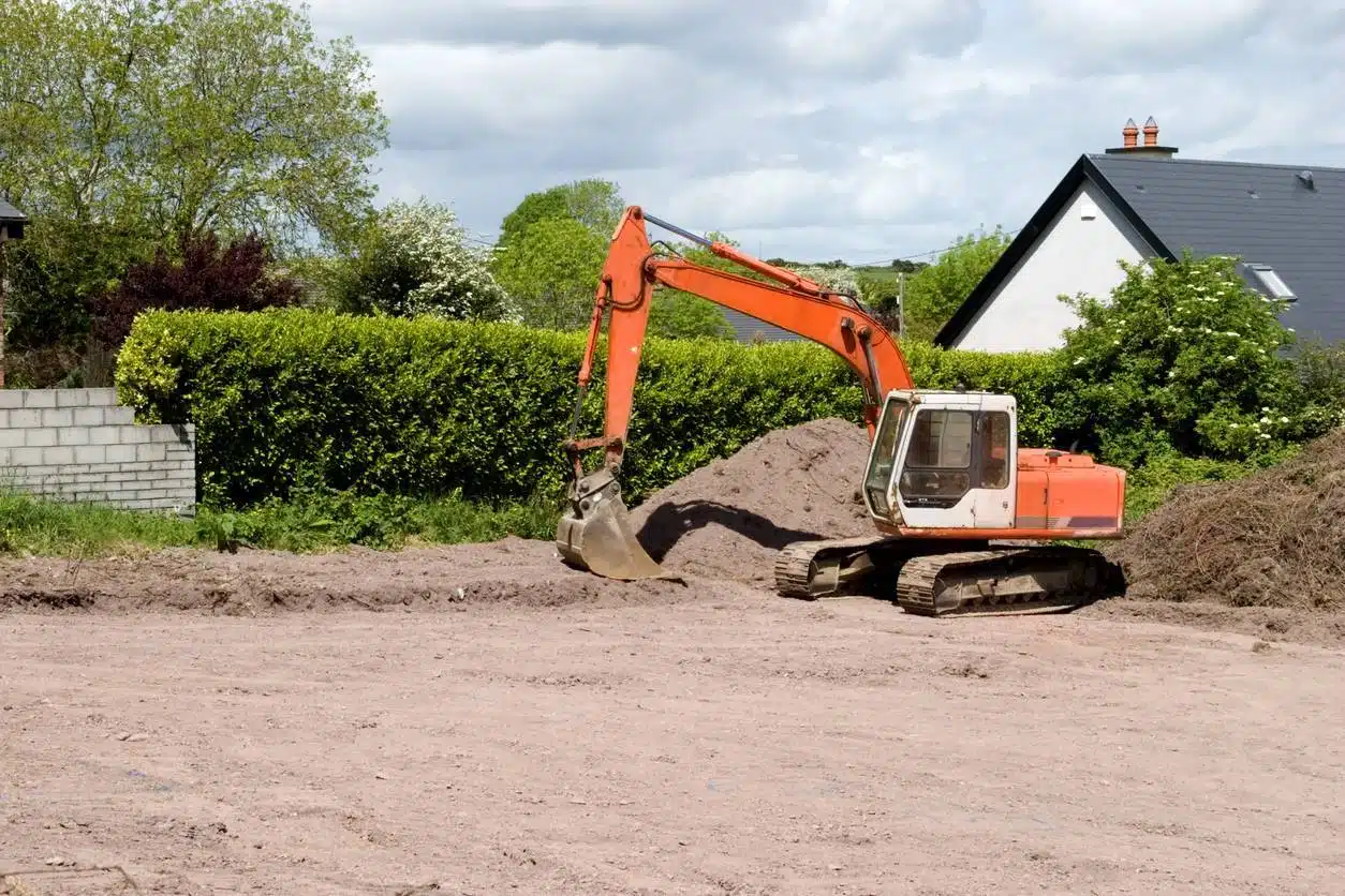 terrain en construction