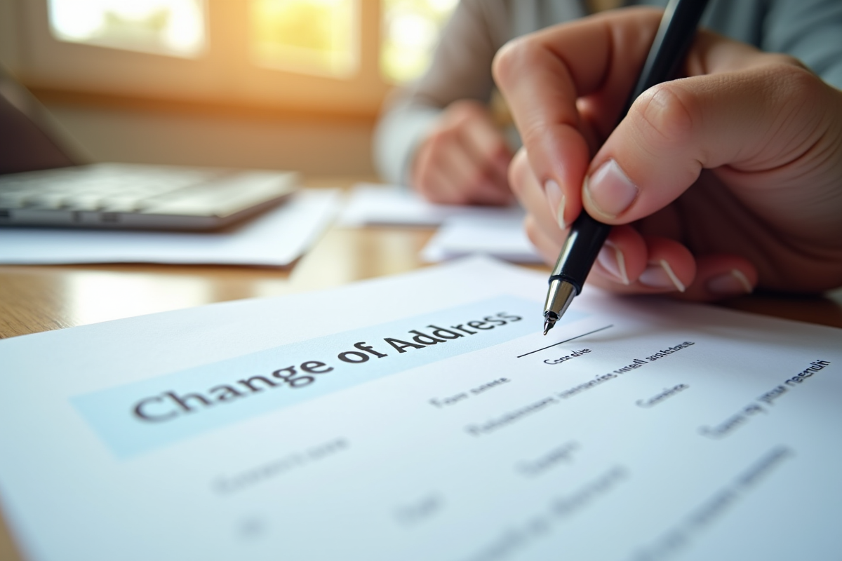 adresse changement